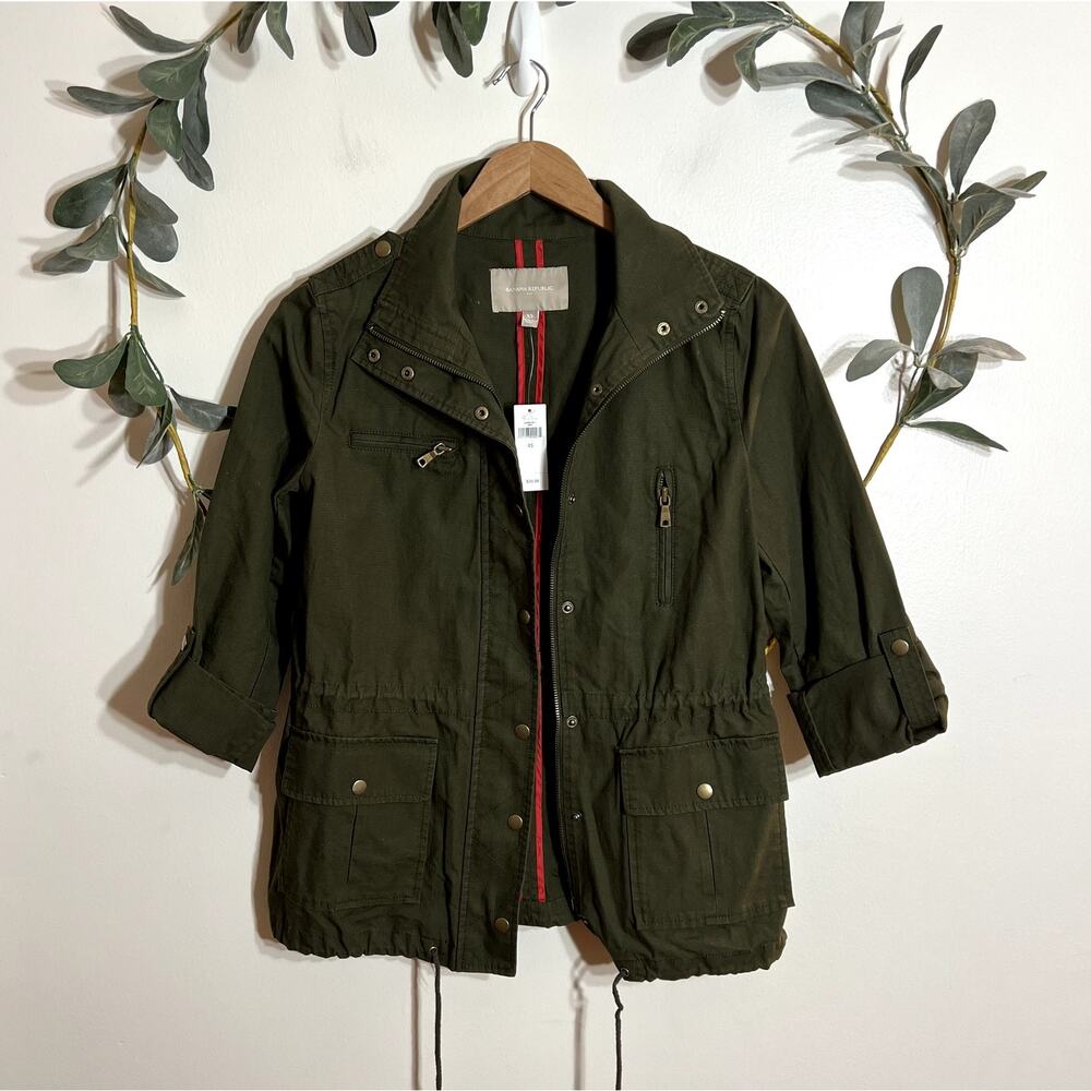 NWT Banana Republic Green Utility Jacket LAST CALL